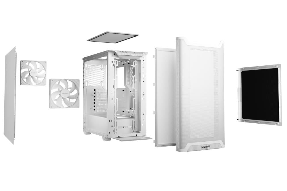 Case BE QUIET PURE BASE 501 MidiTower Not included ATX MicroATX MiniITX Colour White BG075