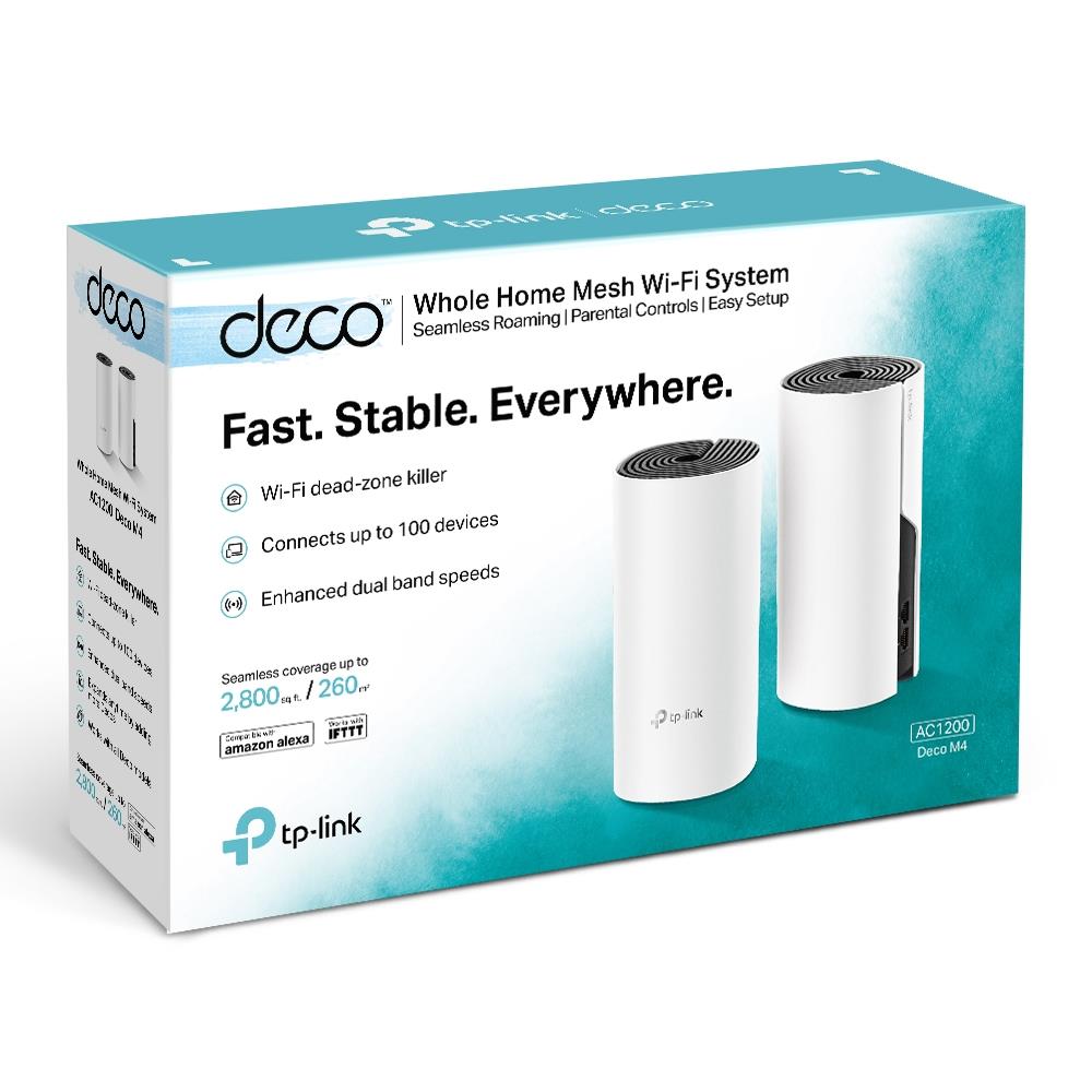 Wireless Router TP-LINK Wireless Router 2-pack 1200 Mbps Mesh DHCP DECOM4(2-PACK)
