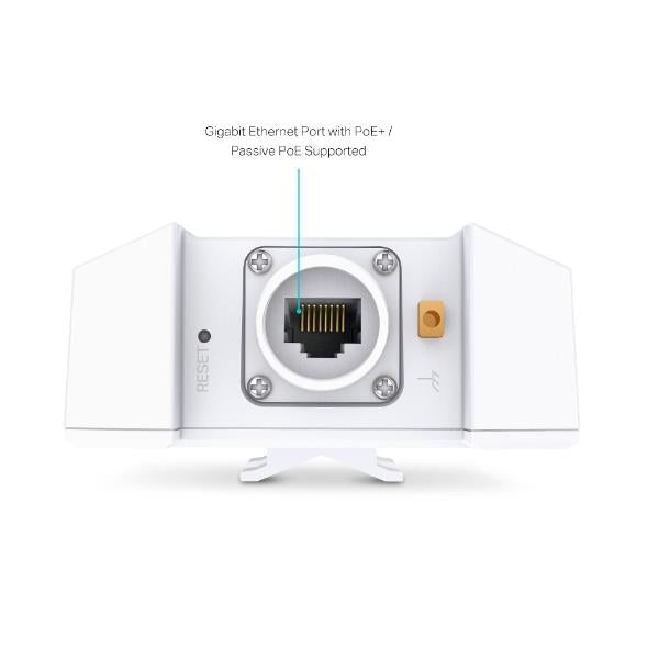 Access Point TP-LINK Omada 3000 Mbps IEEE 802.11a/b/g IEEE 802.11n IEEE 802.11ac IEEE 802.11ax 1x10/100/1000M EAP650-OUTDOOR