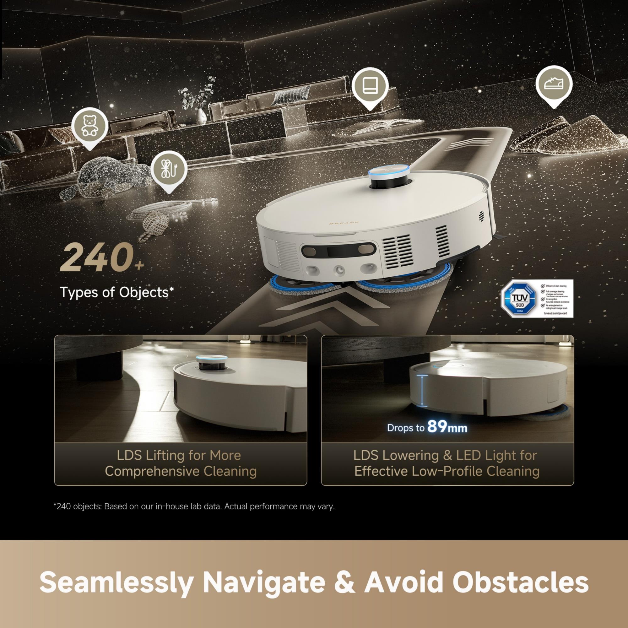 VACUUM CLEANER ROBOT ULTRA/MATRIX 10 RLX95CE-WHITE DREAME