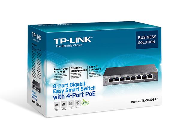 Switch TP-LINK PoE ports 4 TL-SG108PE