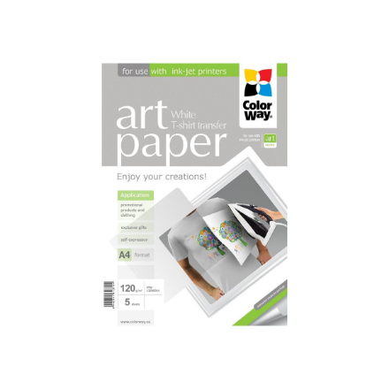 ART | Photo Paper T-shirt transfer (white) | 120 g/m² | A4