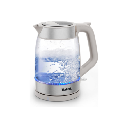 TEFAL Kettle | KI605B30 | 2200 W | Electric | 1.7 L | Glass | 360° rotational base | Grey