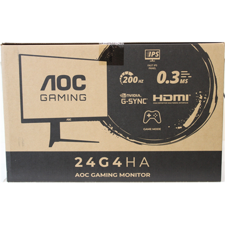 SALE OUT. AOC 24G4HA 23,8“ 1920x1080/16:9/300 cd/m²/1 ms/HDMI, DisplayPort, Headphone out | SALEOUT. 24G4HA | 24 " | Fas