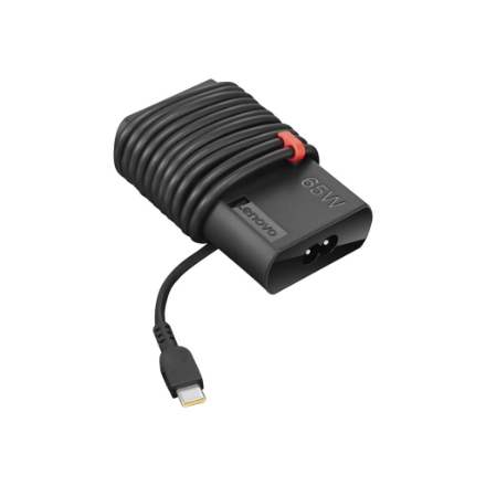 Lenovo | ThinkPad | 65W Slim | The ThinkPad 65W Slim AC Adapter – USB Type-C is the new adapter designed with slimmer si