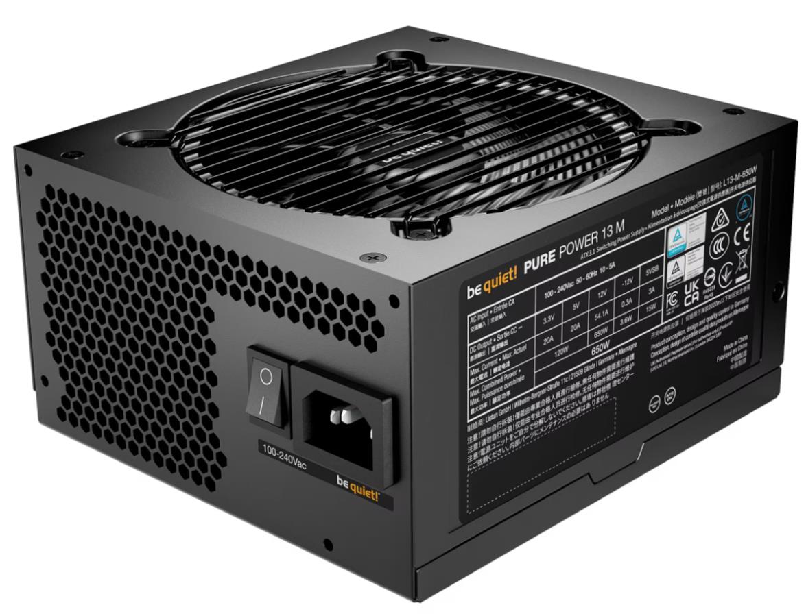Power Supply BE QUIET Pure Power 13m 650 Watts Efficiency 80 PLUS GOLD PFC Active MTBF 100000 hours BP025EU