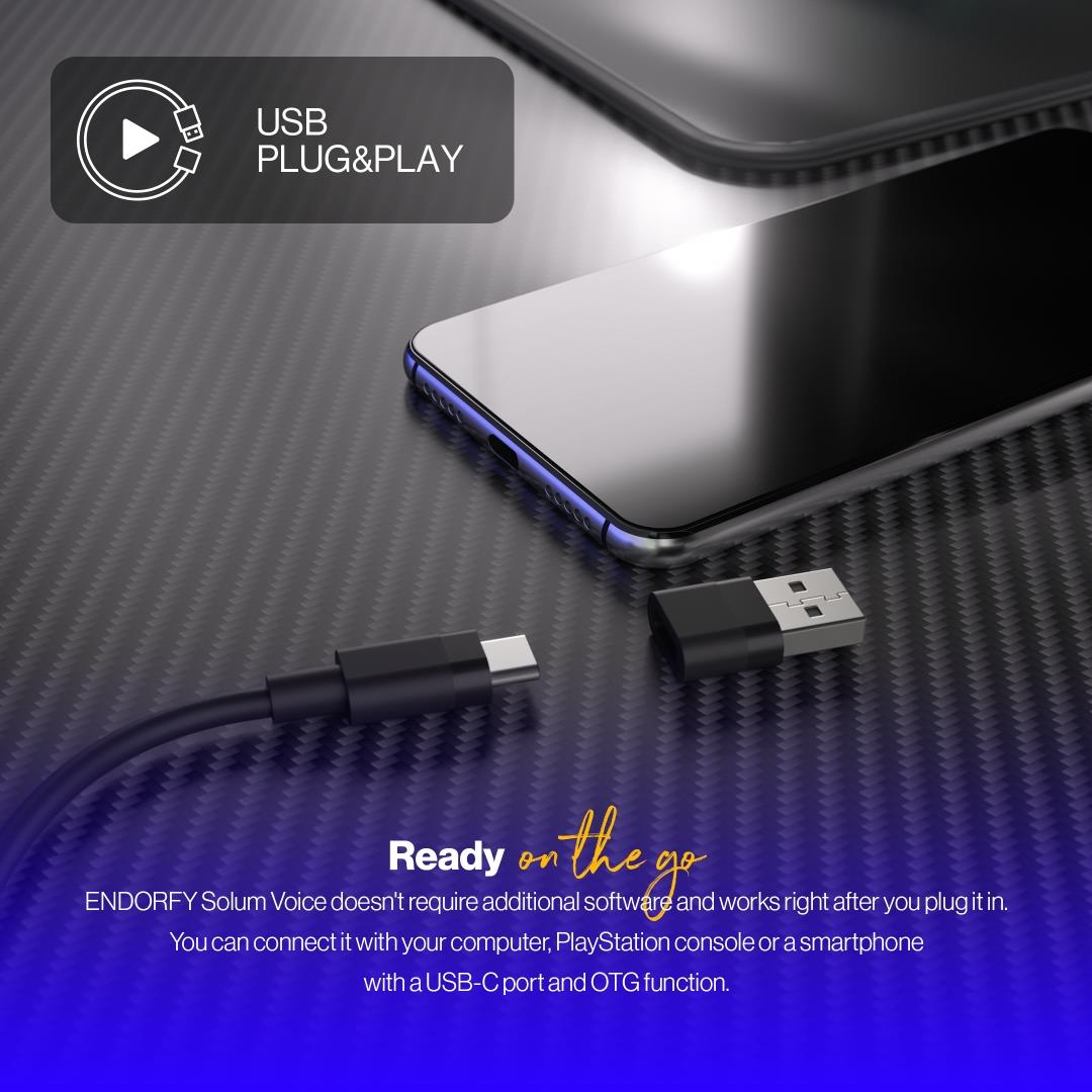 MICROPHONE SOLUM VOICE USB-C/EY1B014 ENDORFY