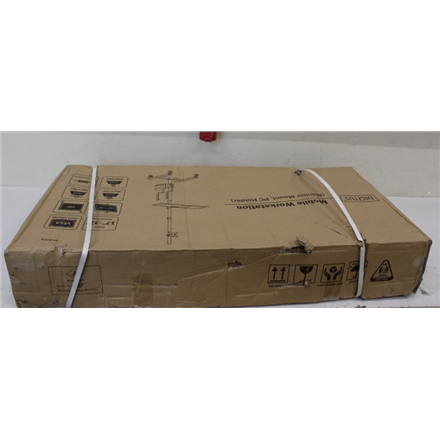 SALE OUT. Mobile workstation with individual height adjustment | DA-90374 | Monitor Mount, PC Holder | 17-32 " | Black |