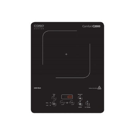 Caso | Free standing table hob | Comfort C2000 | Number of burners/cooking zones 1 | Sensor | Induction | Black