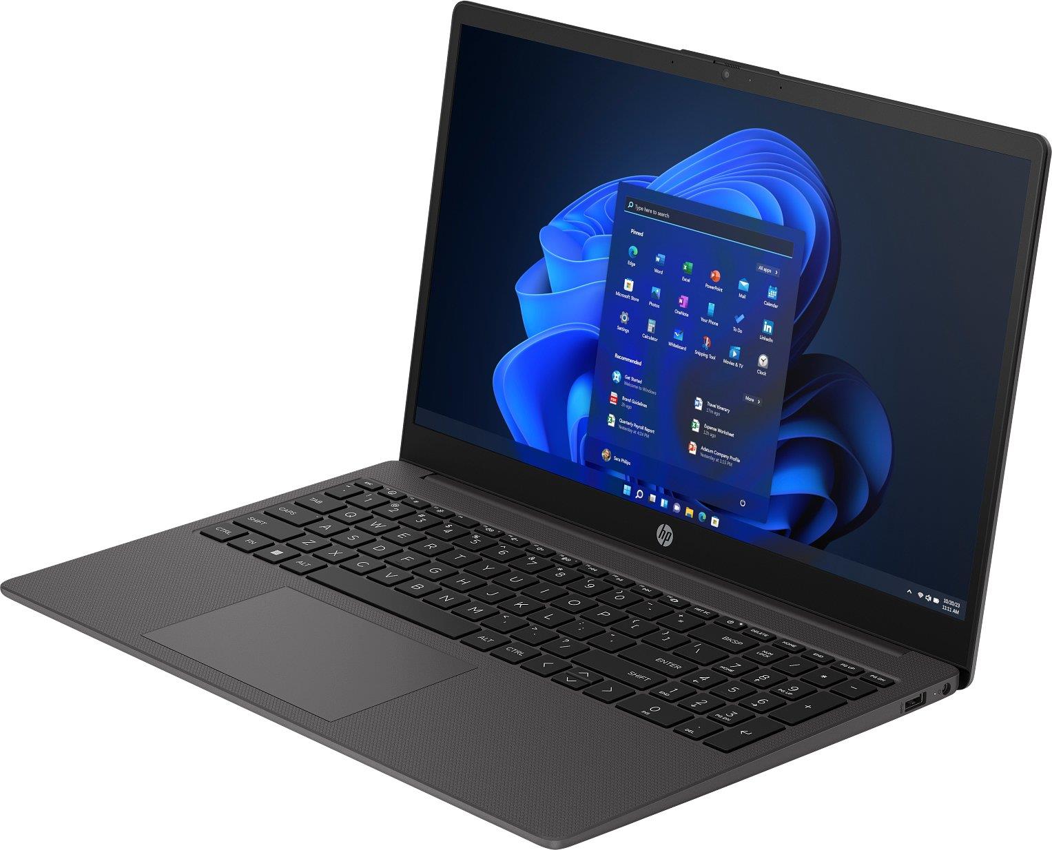Notebook HP 250 G10 CPU Core i5 i5-1334U 1300 MHz 15.6" 1920x1080 RAM 16GB DDR4 3200 MHz SSD 512GB Intel UHD Graphics Integrated ENG Windows 11 Home Dark Grey 1.52 kg B39RMAT