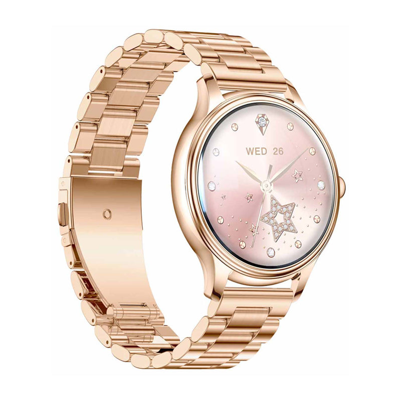 COLMI L28 Smart Watch (Gold + gold steel strap) - Image 3