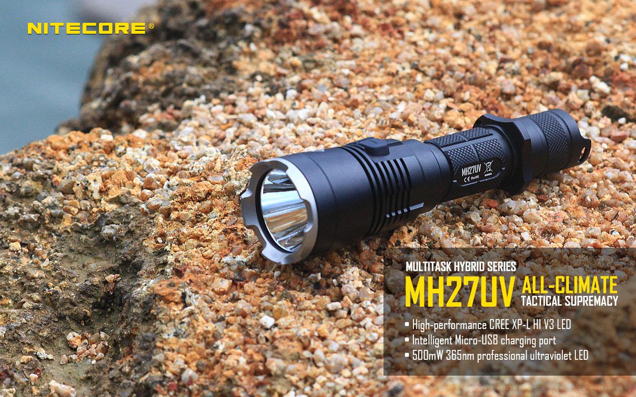 FLASHLIGHT MH SERIES/1000 LUMENS MH27UV NITECORE