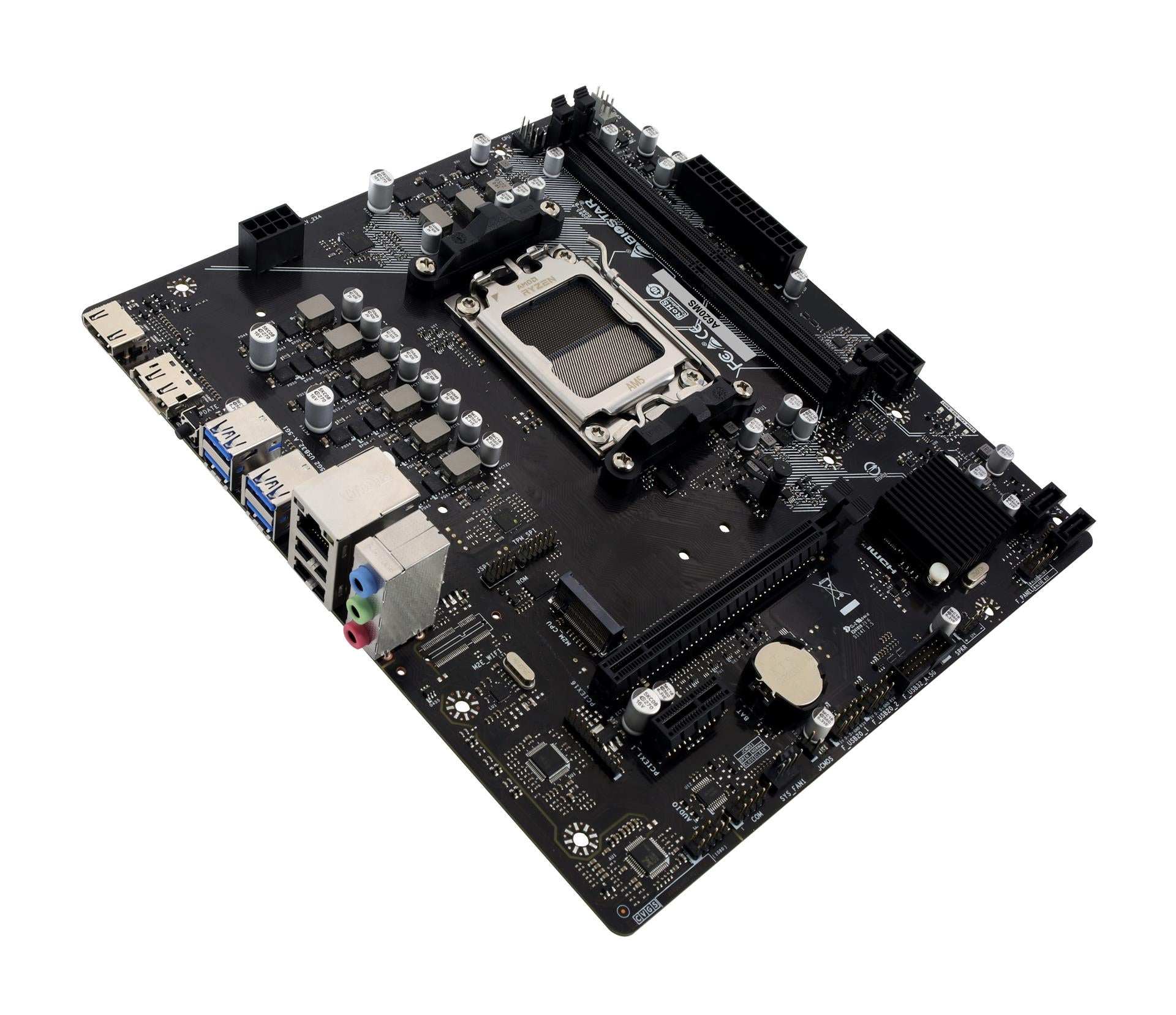 Mainboard BIOSTAR AMD A620 SAM5 Micro-ATX Memory DDR5 Memory slots 2 A620MS