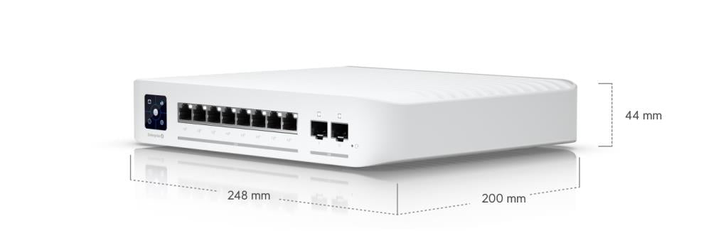Switch UBIQUITI Switch Enterprise 8 PoE Type L3 8x2.5GbE 2xSFP+ PoE ports 8 120 Watts USW-ENTERPRISE-8-POE