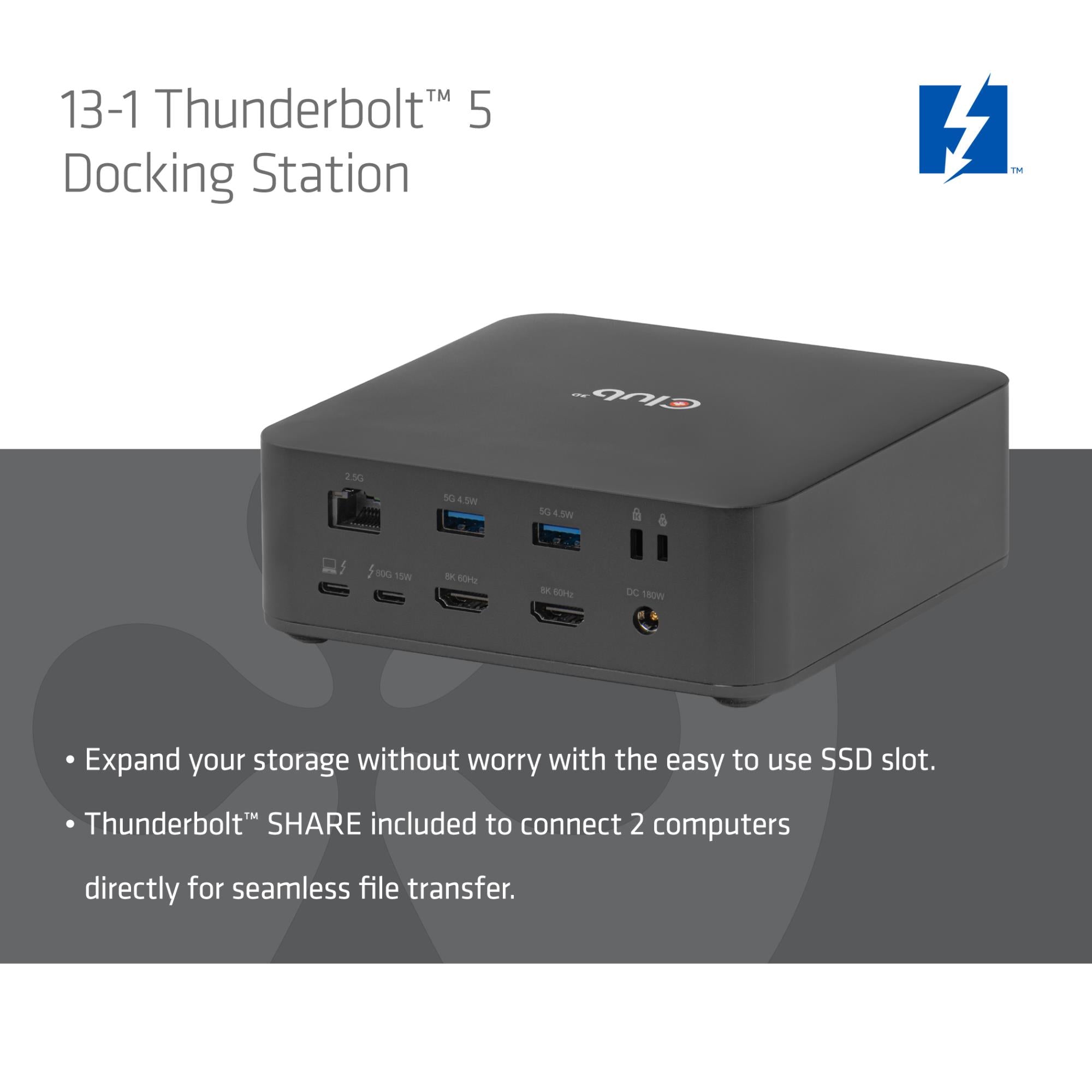 NB ACC DOCKING STATION 13-IN-1/THUNDERBOLT CSV-2562 CLUB3D