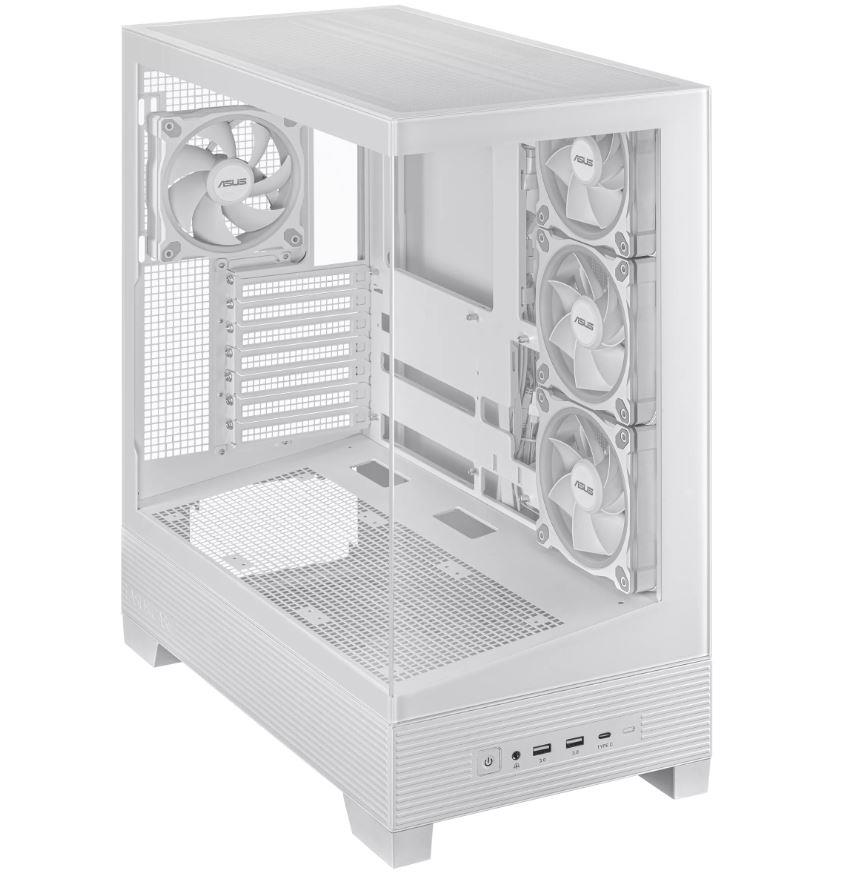 Case ASUS ASUS A31 PLUS Case MidiTower Case product features Transparent panel ATX BTX MicroATX MiniITX Colour White A31PLUSTGARGBWHITE