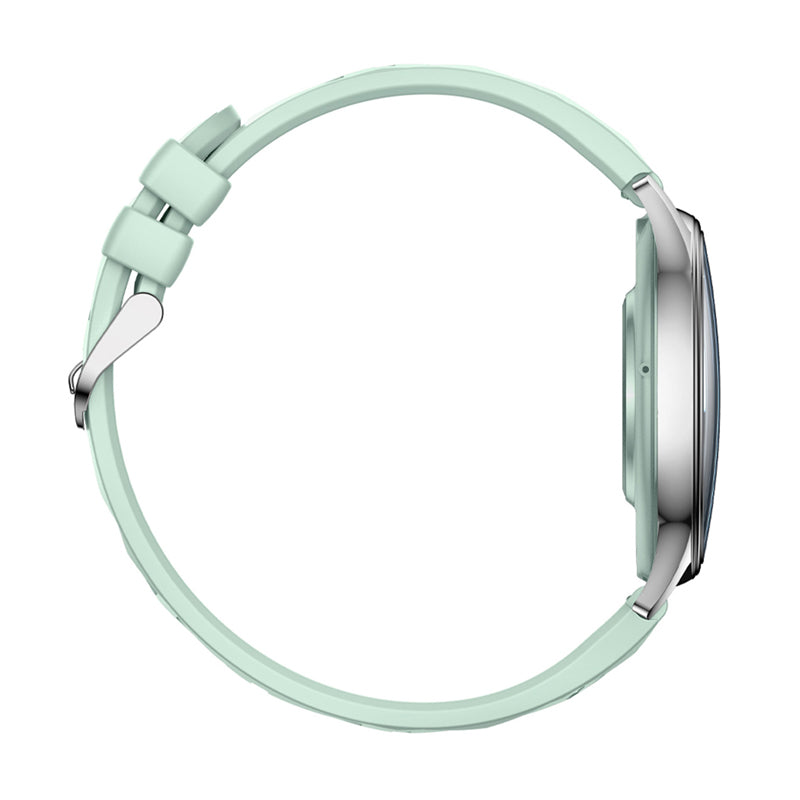 COLMI L28 Smart Watch (Silver-green + green leather strap) - Image 3