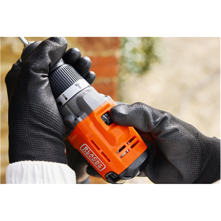 BLACK & DECKER 18V Cordless Drill (without battery and charger) | BCD383XN-XJ