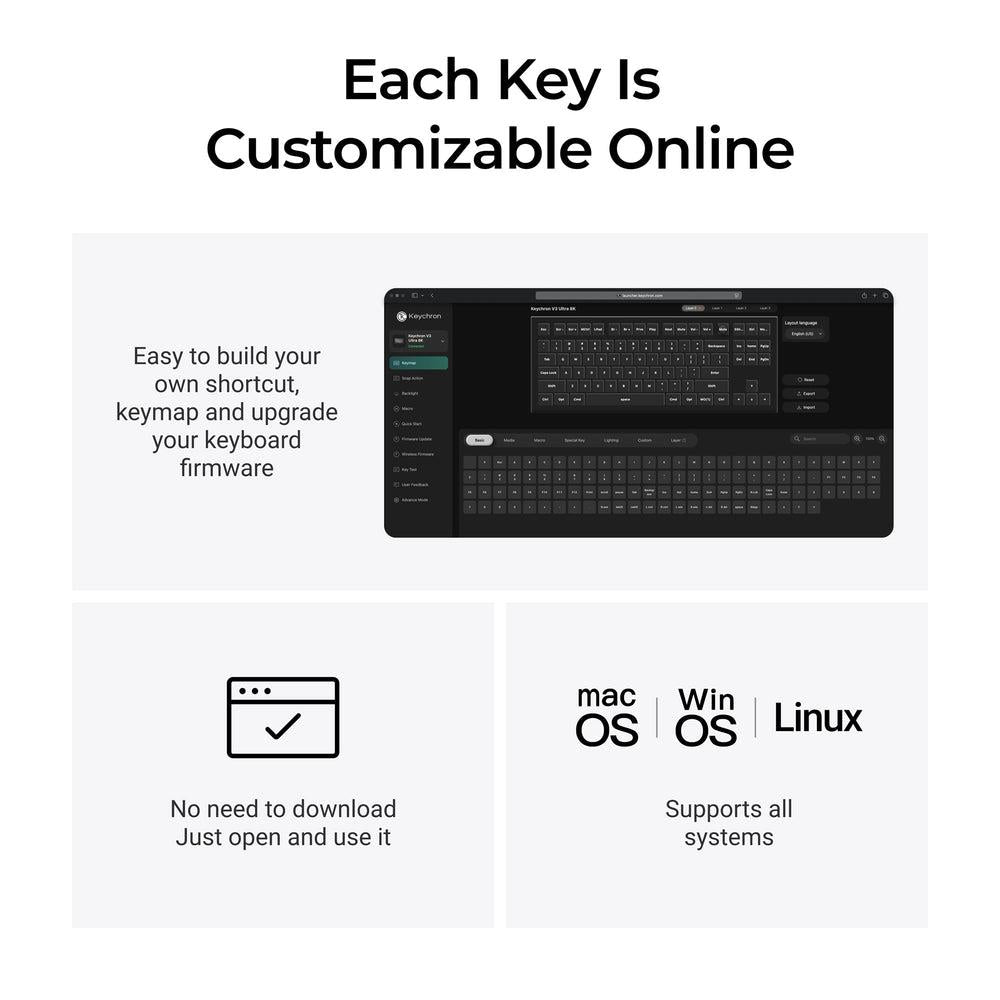 KEYBOARD WRL V3 ULTRA/BLACK V3U-D1 KEYCHRON