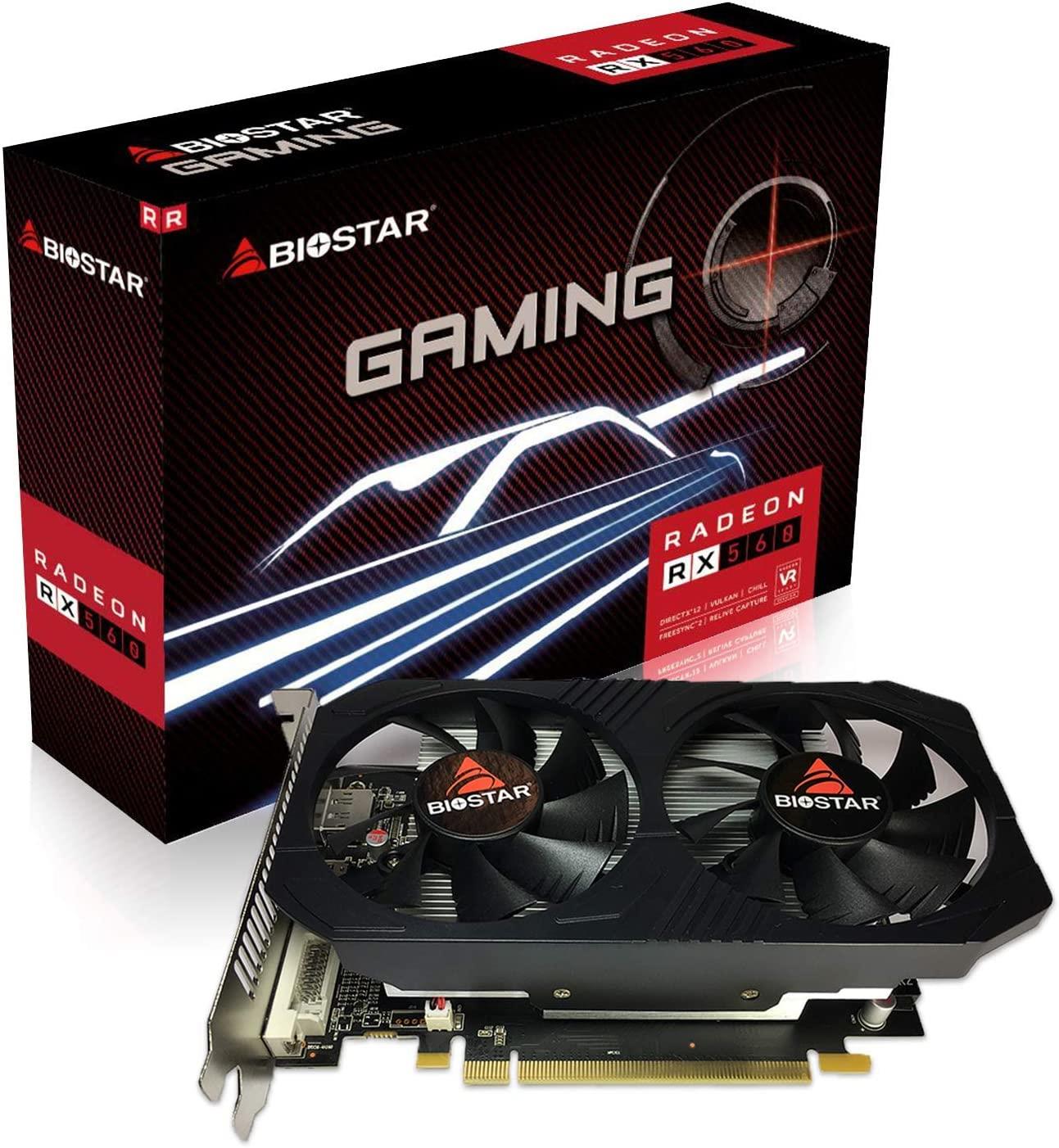 Graphics Card BIOSTAR AMD Radeon RX 560 1175 MHz 4 GB GDDR5 128 bit PCI Express 3.0 Active VA5615RF41