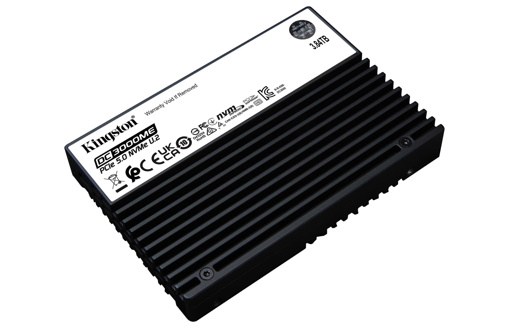 SSD KINGSTON SSD series DC3000ME 3.84TB NVMe NAND flash technology 3D TLC Write speed 5800 MBytes/sec Read speed 14000 MBytes/sec Form Factor U.2 TBW 7.008 TB MTBF 2000000 hours SEDC3000ME/3T8