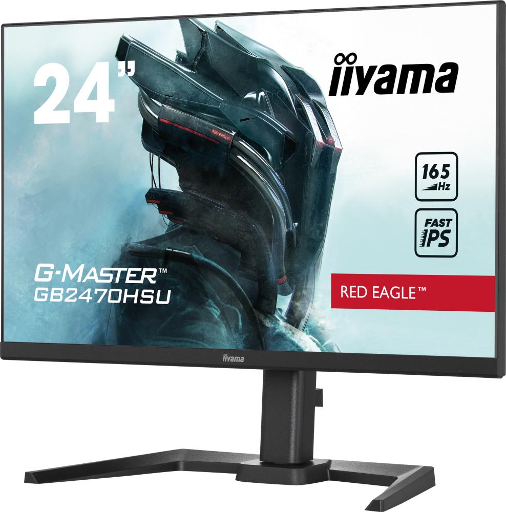 LCD Monitor IIYAMA GB2470HSU-B5 24" Panel IPS 1920x1080 16:9 165Hz Matte 0.8 ms Speakers Pivot Height adjustable Tilt Colour Black GB2470HSU-B5