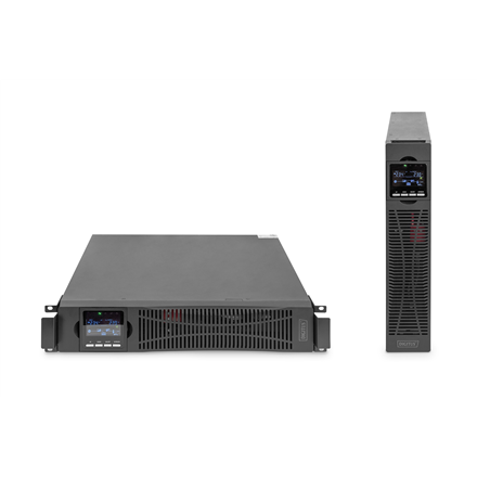 DIGITUS OnLine UPS, rack/tower, 3000VA, 3000W, LCD, 8 x C13, 1 x C19, RS-232, USB, SNMP card (optional), relay card (opt