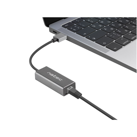 Natec Ethernet Adapter, Cricket USB 3.0, USB 3.0 to RJ45, Black | Natec | Ethernet Adapter Network Card | NNC-1924 Crick