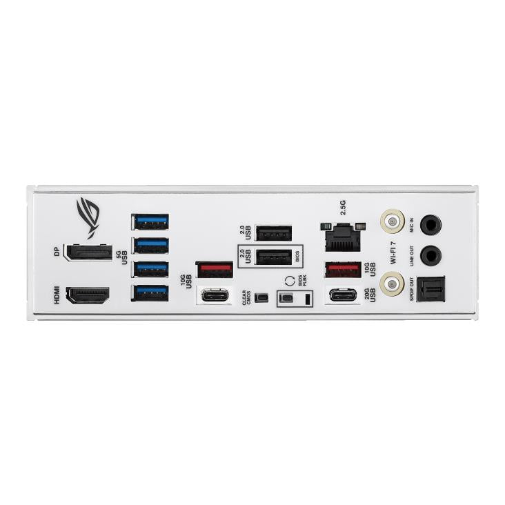 Mainboard ASUS AMD B850 SAM5 ATX Memory DDR5 Memory slots 4 1xPCI-Express 4.0 16x 1xPCI-Express 5.0 16x 4xM.2 1xHDMI 1xDisplayPort 12xUSB 2.0 3xUSB-C 1xOptical S/PDIF 1xRJ45 2xAudio port STRIXB850-AGAMINGWIFI