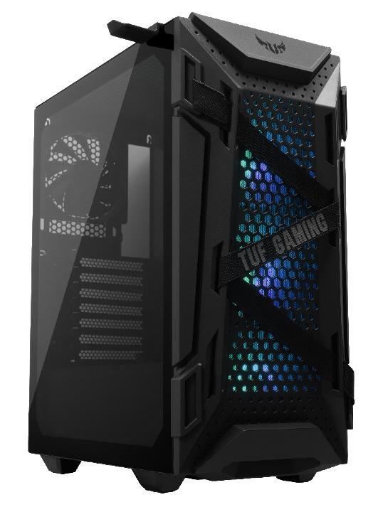 Case ASUS TUF Gaming GT301 MidiTower Not included ATX MicroATX MiniITX Colour Black GT301TUFGAMINGCASE
