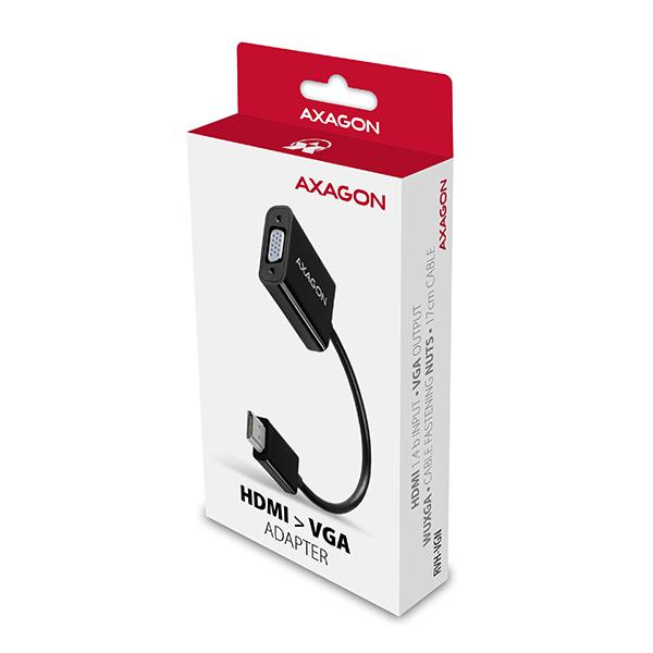 I/O ADAPTER HDMI TO VGA/0.15M RVH-VGN AXAGON