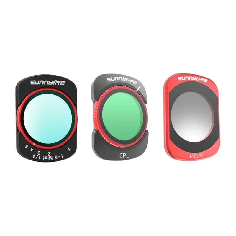 Sunnylife filter set for Osmo Pocket 4/Pocket 3: VND2-32, CPL, MCUV, Black Mist 1/4 - Image 1
