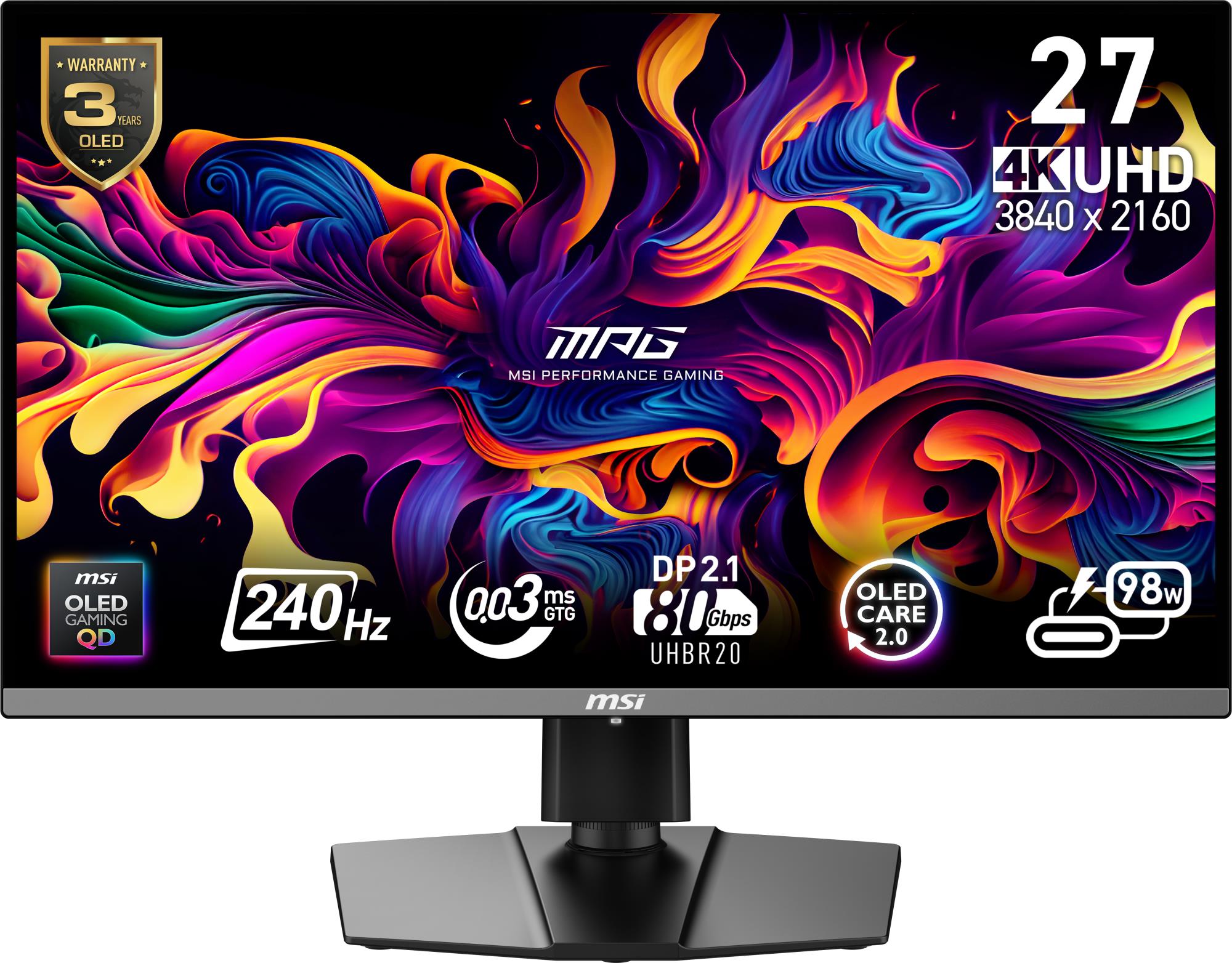 MSI MPG 272URX QD-OLED Monitors