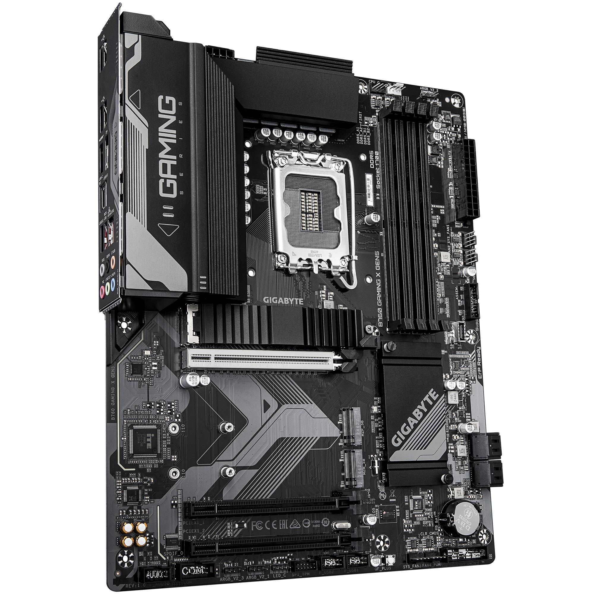 Mainboard GIGABYTE Intel B760 Express LGA1700 ATX Memory DDR5 Memory slots 4 B760GAMINGXGEN5