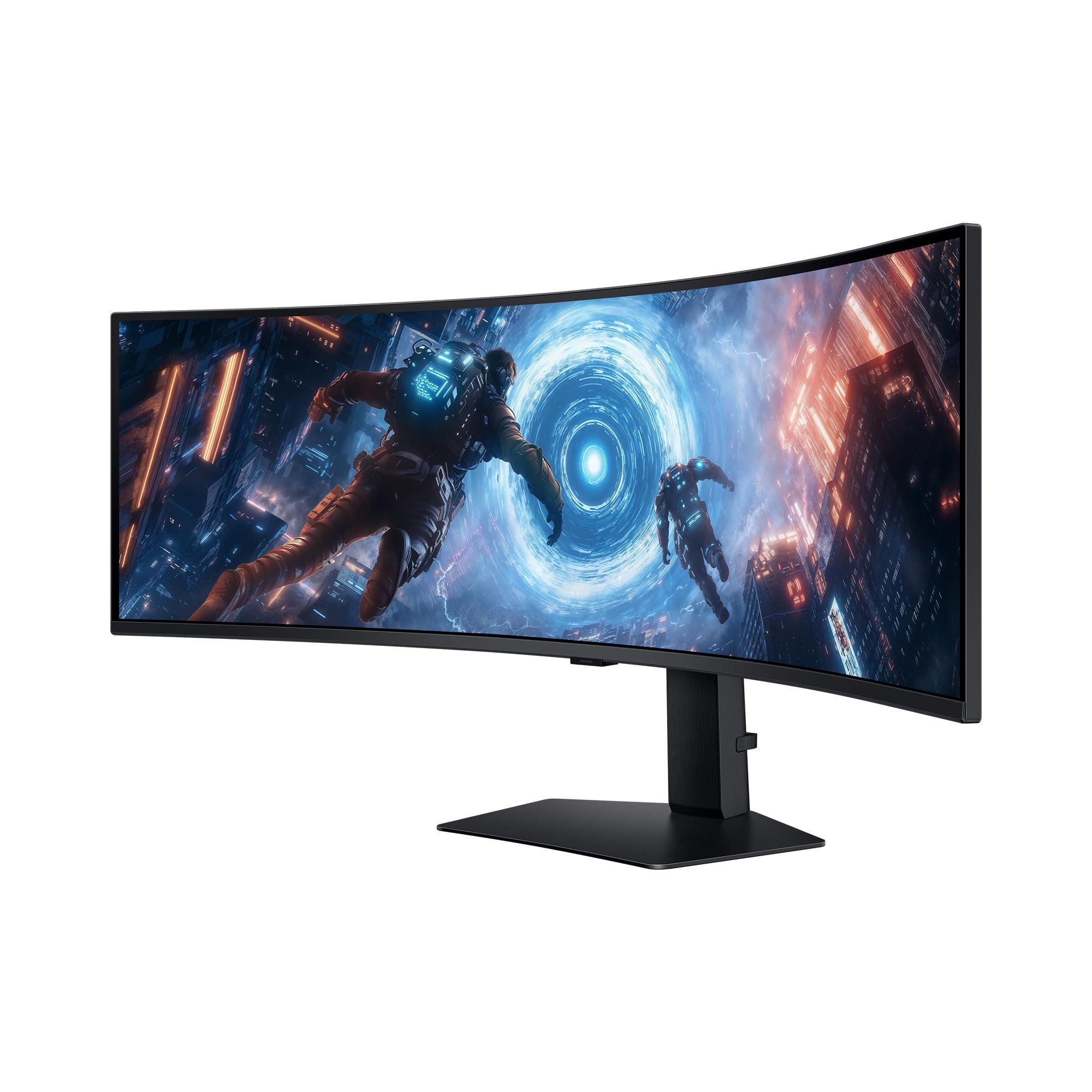 LCD Monitor SAMSUNG LS49FG910EUXEN 49" Gaming/Curved Swivel Height adjustable Tilt Matte Panel VA 5120x1440 32:9 144Hz 1 ms Colour Black LS49FG910EUXEN