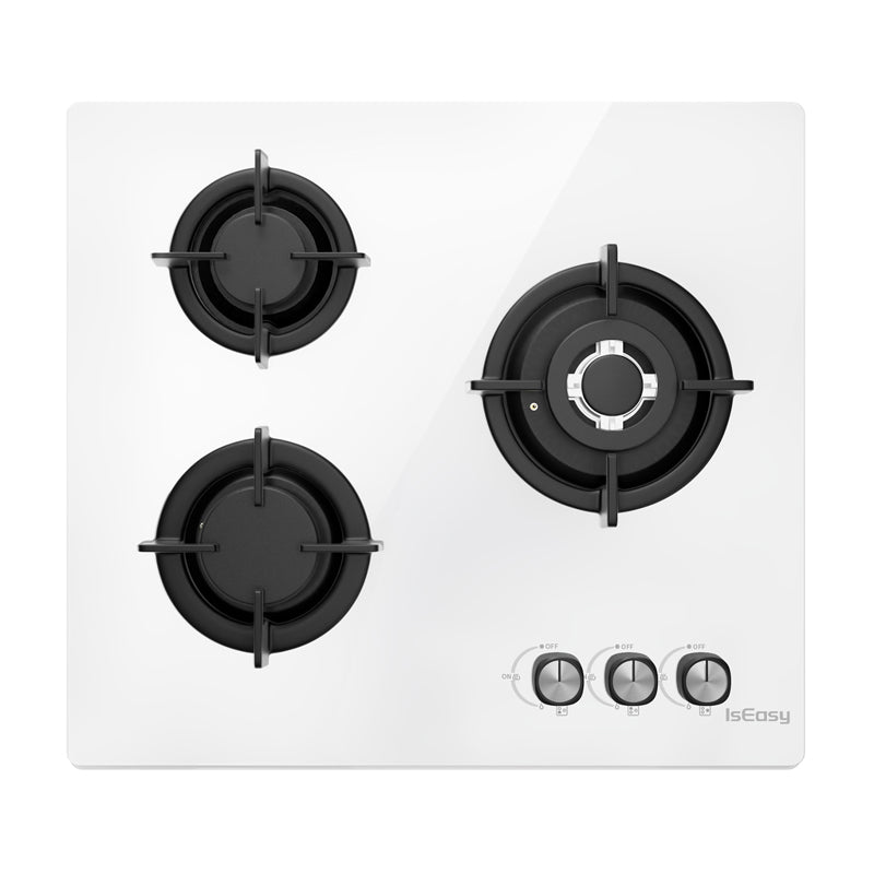 ISEASY MGBG-603 gas hob, 3 burners (white) - Image 1