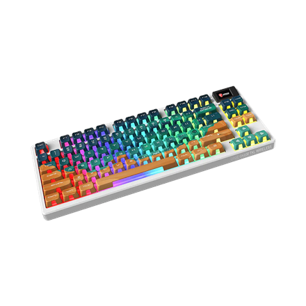 MSI FORGE GK600 TKL WIRELESS MARS | Gaming Keyboard | Wireless | US | Bluetooth | Wireless connection | Mechanical Linea