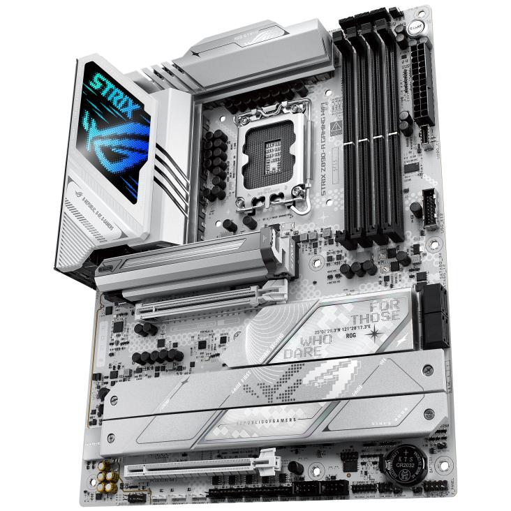 Mainboard ASUS Intel Z890 LGA1851 ATX Memory DDR5 Memory slots 4 1xPCI-Express 4.0 16x 1xPCI-Express 5.0 16x 5xM.2 1xHDMI 1xDisplayPort 1xAudio-In 1xAudio-Out 2xUSB 3.0 5xUSB 3.1 1xUSB-C 2xUSB-C w/Thunderbolt 1xOptical S/PDIF 1xRJ45 ROGSTRIXZ890-AGAMWIFI