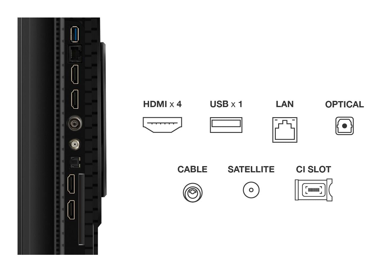 TV Set TCL 55 " 4K Ultra HD 3840 x 2160 pixels Flat 16:9 QLED 55P8K