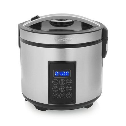 Tristar | Digital Rice and Steam Cooker | RK-6138 | 900 W | 2.2 L | Number of programs 7 | Grey
