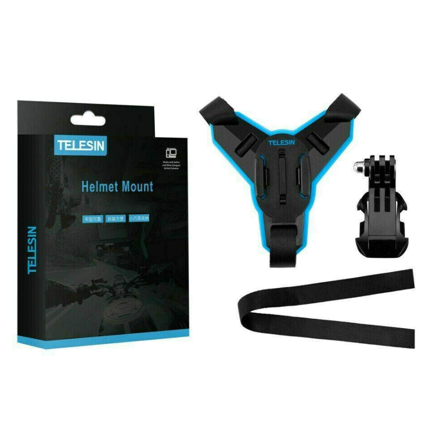 Motorcycle Helmet Chin Telesin + J-Hook Mount for sports cameras (GP-HBM-MT7) - Image 2