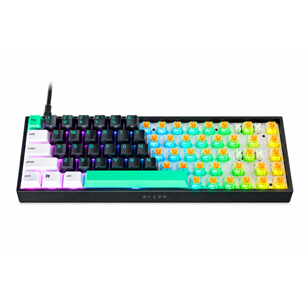 Razer | Reclusa X Mini 65% | Mechanical Gaming Keyboard | Wired | US | Razer Mechanical Switches Gen-3 (Tactile) | Black
