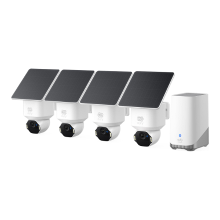 Anker Eufy SoloCam E42 4-Cam Kit (HomeBase 3) | 8 MP | F/1.6 | IP65 | Micro SD, Max. 128 GB