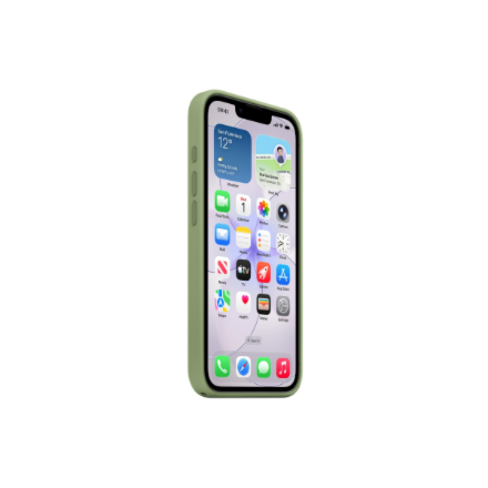 Apple iPhone 17e Silicone Case with MagSafe – Light Moss | Apple