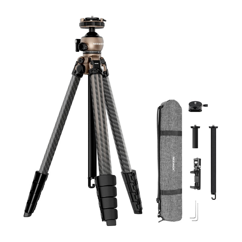 Neewer LT35 360° Carbon Fiber Travel Tripod - Image 1