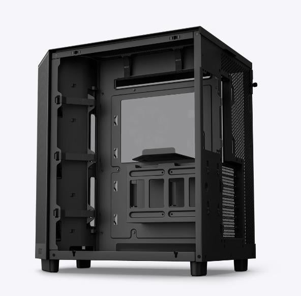 Case NZXT H6 Flow MidiTower Not included ATX MicroATX MiniITX Colour Black CC-H61FB-01