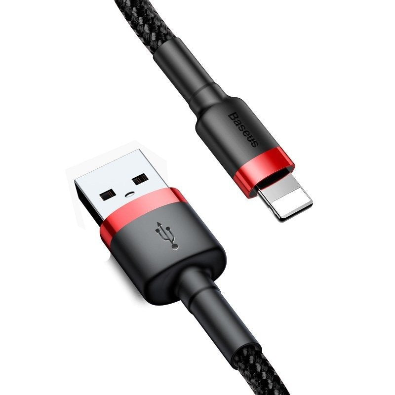 Baseus Cafule USB Lightning Cable 2,4A 0,5m (Red+Black) - Image 2