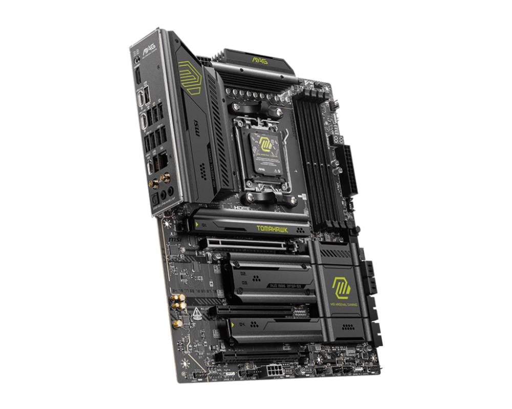 Mainboard MSI AMD X870E SAM5 ATX Memory DDR5 Memory slots 4 3xPCI-Express 16x 4xM.2 1xAudio-In 1xAudio-Out 4xUSB 2.0 2xUSB 3.2 3xUSB-C 1xRJ45 MAGX870ETOMAHAWKWIFI