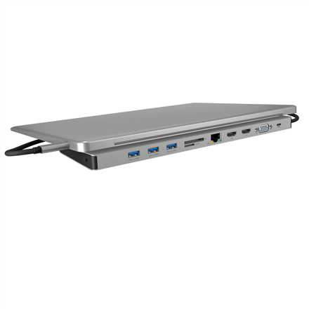 Raidsonic Docking Station | IB-DK2106a-CPD | Ethernet LAN (RJ-45) ports 1 | VGA (D-Sub) ports quantity 1 | HDMI ports qu
