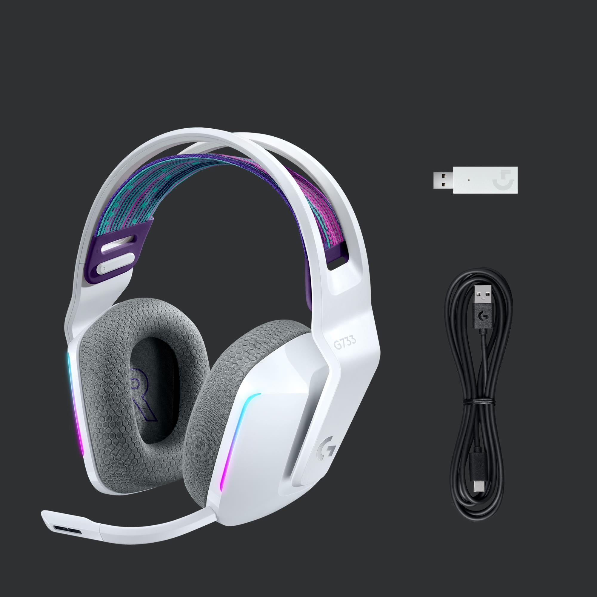 HEADSET GAMING G733 WRL/WHITE 981-000883 LOGITECH